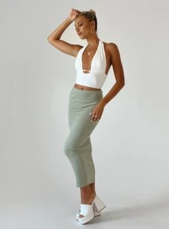 Princess Polly Rosella Midi Skirt Khaki