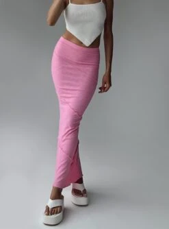 Princess Polly Oscar Maxi Skirt Hot Pink