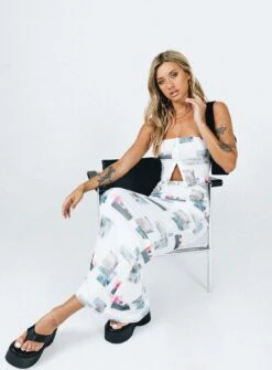 Princess Polly Iowa Maxi Skirt White