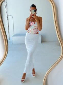 Princess Polly Oscar Maxi Skirt White