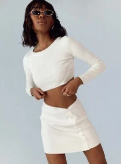 Princess Polly The Mia Set White