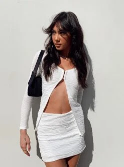 Princess Polly Nowell Long Sleeve Top White