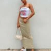 Minka Maxi Skirt Beige