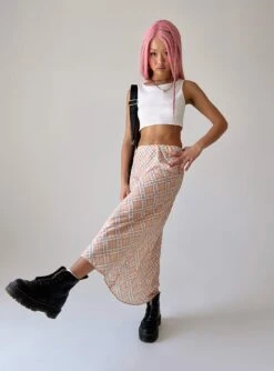 Princess Polly Monte Midi Skirt Yellow