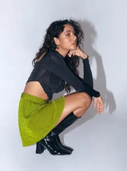 Princess Polly Eithan Mini Skirt Green