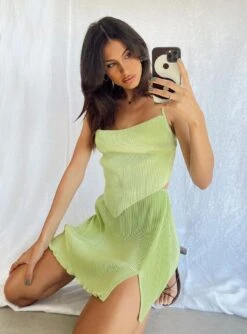 Princess Polly Serenada Mini Skirt Green