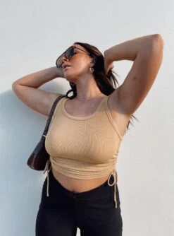 Princess Polly Madelyn Top Brown