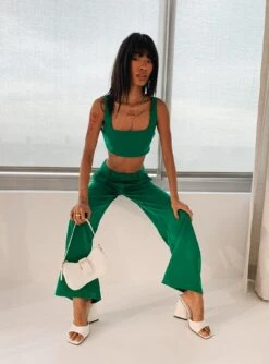 Princess Polly Huxley Set Green -Princess Polly Shop 1 Huxley Set Green