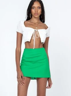Princess Polly Kariss Mini Skirt Green