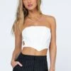 Princess Polly Carnlea Strapless Top White
