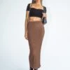 Princess Polly Leandra Maxi Skirt Brown