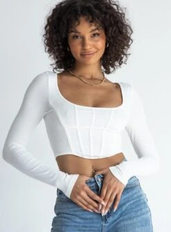 Princess Polly Summerwood Top White