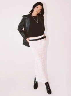 Princess Polly Azra Maxi Skirt White