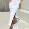 Opie Maxi Skirt White