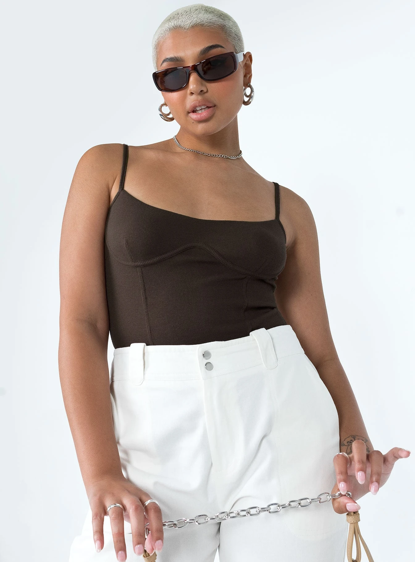 Benjamin Bodysuit Brown 1 Benjamin Bodysuit Brown