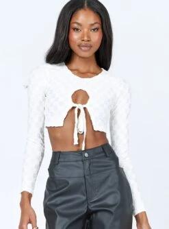 Princess Polly Jeremiah Long Sleeve Top White