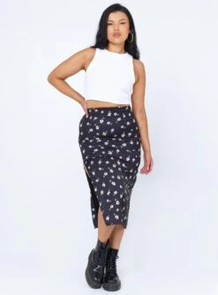 Princess Polly Jeston Midi Skirt Black