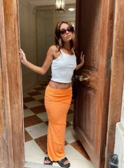 Princess Polly Oscar Maxi Skirt Orange