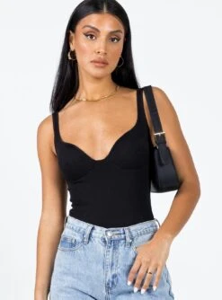 Princess Polly Wilana Bodysuit Black