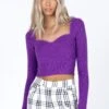 Princess Polly Alima Long Sleeve Top Purple