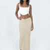 Princess Polly Elidy Maxi Skirt Beige