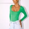 Crosby Long Sleeve Bodysuit Green