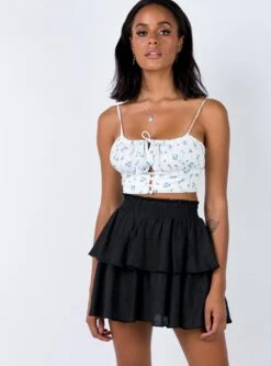 Princess Polly Greta Mini Skirt Black