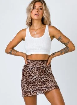 Princess Polly Vinay Mini Skirt Leopard 11 Princess Polly Vinay Mini Skirt Leopard -Princess Polly Shop 1 164 321