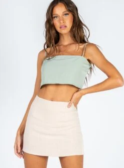 Princess Polly Selby Mini Skirt Oatmeal -Princess Polly Shop 1 1d1f0ffe 0c3d 4d33 b649 beb21a522473