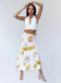 Princess Polly Juliette Maxi Skirt White