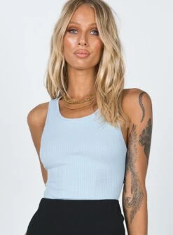 Princess Polly Atticus Bodysuit Blue