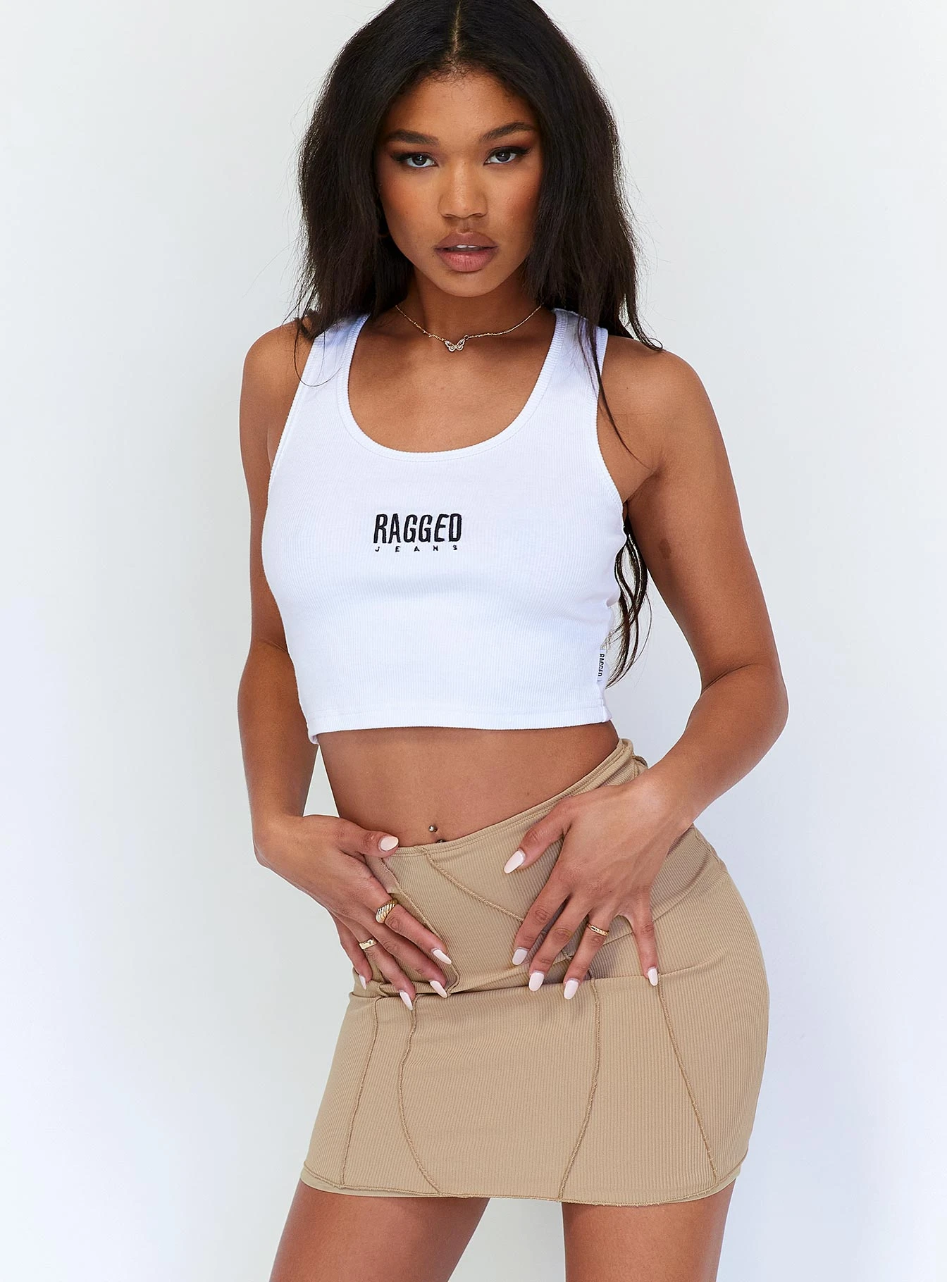 Princess Polly Rhiana Mini Skirt Brown 2 Princess Polly Rhiana Mini Skirt Brown - Image 2