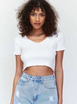 Princess Polly Camille Top White