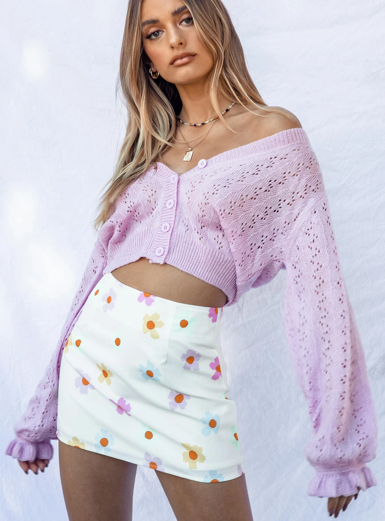 Princess Polly Mishka Mini Skirt White 2 Princess Polly Mishka Mini Skirt White - Image 2