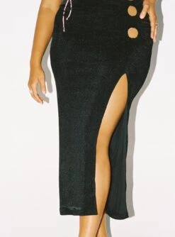 Dreamer Midi Skirt Black Curve