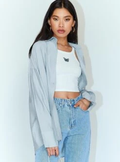 Princess Polly Angeline Top Blue