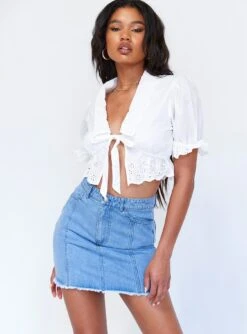 Princess Polly Tommi Denim Mini Skirt