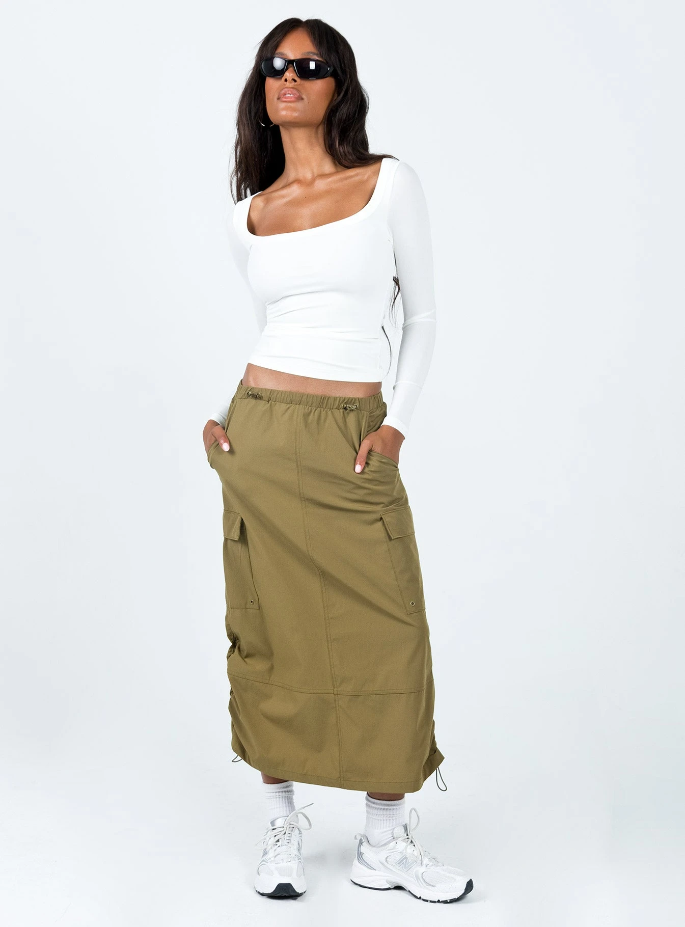 Arthie Long Sleeve Top White Low Impact 3 Arthie Long Sleeve Top White Low Impact - Image 3