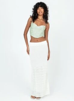 Princess Polly Edin Maxi Skirt White -Princess Polly Shop 2 modelinfo ariel us4 cbeeef5d 1907 4270 abff ace59adade94