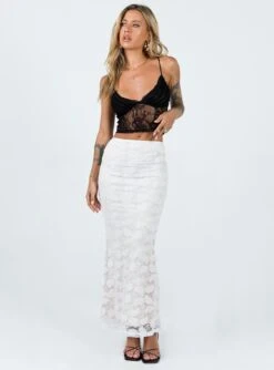Princess Polly Azra Maxi Skirt White -Princess Polly Shop 2 modelinfo cathlin us2 a95e7bdf b1e5 4267 9162 f5d4b873ac0d