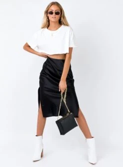 Princess Polly Cleo Lavoe Midi Skirt Black -Princess Polly Shop 2 151 60