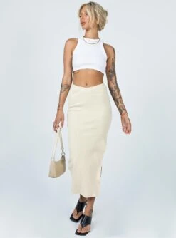 Abigail Midi Skirt Cream -Princess Polly Shop 2 4adc2cba fea7 4de9 9321 9b911a67f092
