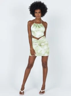 Princess Polly Celebration Mini Skirt Sage -Princess Polly Shop 2 7d40666f bd7d 4f99 8967 b64a69253ce3