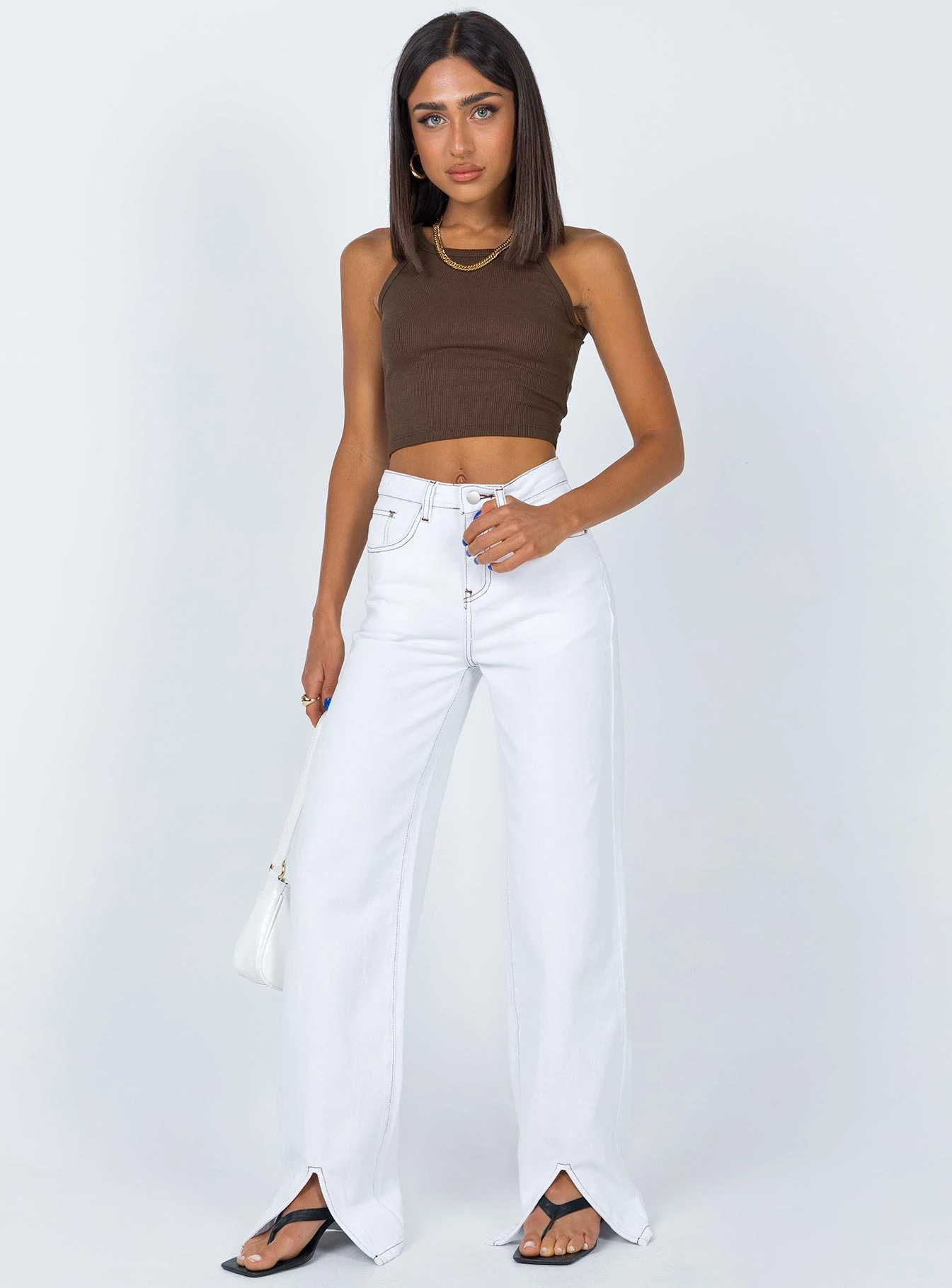 Princess Polly Wild Eyes Tank Top Brown 3 Princess Polly Wild Eyes Tank Top Brown - Image 3