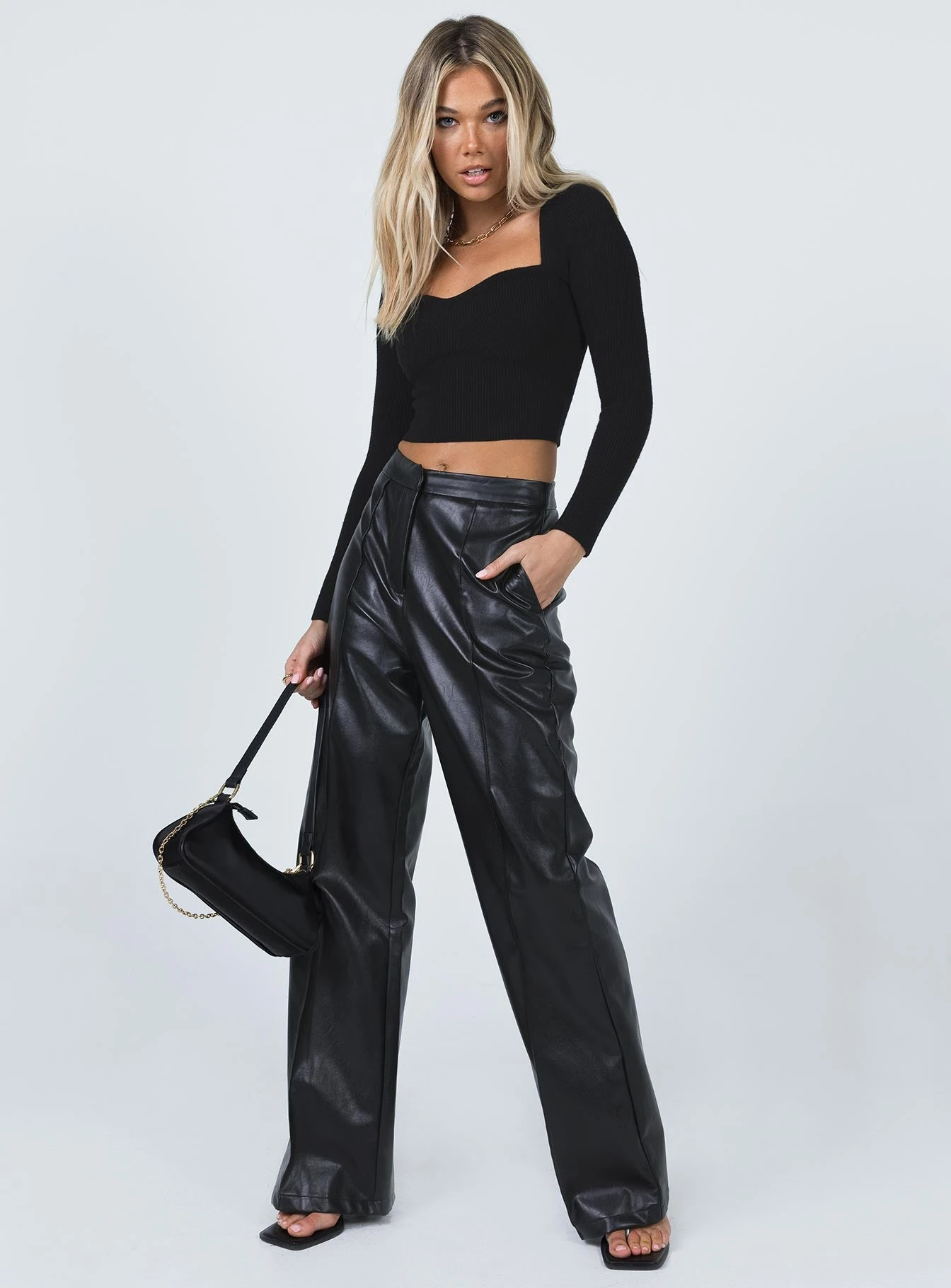 Princess Polly Alima Long Sleeve Top Black 3 Princess Polly Alima Long Sleeve Top Black - Image 3