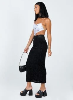 Princess Polly August Midi Skirt Black -Princess Polly Shop 3 modelinfo Christy us4 371d84a0 471c 4535 8f34 dc7fe6a24cd8