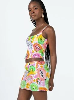 Pinacolada Mini Skirt Multi -Princess Polly Shop 3 modelinfo Cynthia us4 0f390324 3783 4be0 b9a3 e4224442a432