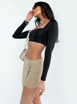 Motel Wahip Mini Skirt In Soft Tailoring Beige -Princess Polly Shop 3 modelinfo josephine us2 5e0a9e7c e070 4888 b91f c6ced95f419c