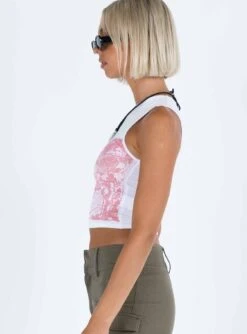 Motel Monlo Top White / Pink 10 Motel Monlo Top White / Pink -Princess Polly Shop 3 modelinfo kauri us2 2212c3f9 a0e6 4a0e bb15 8f28eee4a0c8