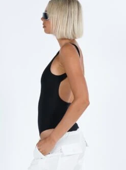 Coomba Backless Bodysuit Black -Princess Polly Shop 3 modelinfo kauri us2 5be10821 5bd2 4224 bb56 4a88532f7b2c